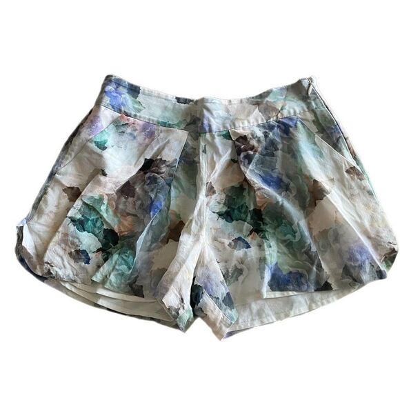 Rebecca Taylor Silk Flower Print Shorts - Picture 3 of 7
